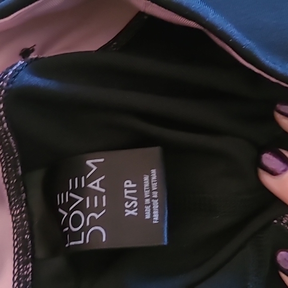 Aeropostale black and mauve leggings - Picture 4 of 4